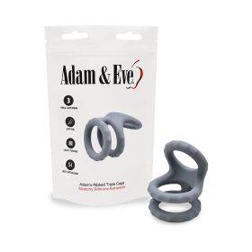 Adam & Eve Adam''s Ridged Triple Cage (Bag Packaging)