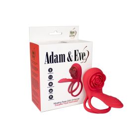 Adam & Eve Vibrating Rose Girth Enhancer Couples Triple Stimulator