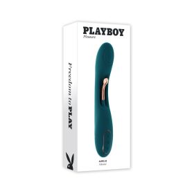 Playboy Aurelie Rechargeable Silicone G Spot Tickling Vibrator Deep Teal