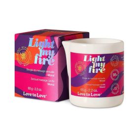 Love to Love Light My Fire Sensual Massage Candle Monoi 2.