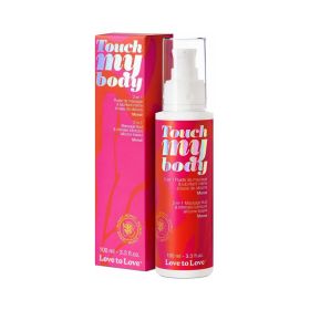 Love to Love Touch My Body 2 In 1 Massage Fluid & Intimate Lubricant Monoi 3.3 oz.