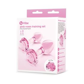 b Vibe Pink Roses Training Plug Set