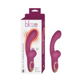 Blaze Heat Up Thumper Massager Eggplant