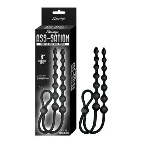 Ass Sation Dual Silicone Anal Beads Black