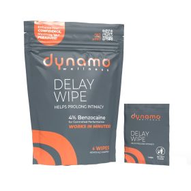 Dynamo Wellness Delay Wipe 4% 6 Pack