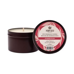 Earthly Body Hemp Seed 3 in 1 Massage Candle Summer Fling 6 oz.
