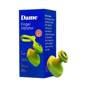 Dame Fin 2.0 Finger Vibrator Citrus