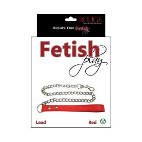 RougeFetish Play Vegan Leash Red