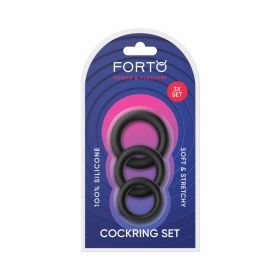 Forto F 39: Trio Cockring Set Black