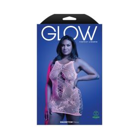 Fantasy Lingerie Glow Magnetism Glow in the Dark Lace Knit Dress Queen Size