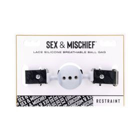 Sportsheets Sex & Mischief Lace Silicone Breathable Ball Gag