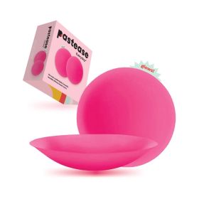 Pastease Halos Reusable Sticky Adhesive Silicone Nipple Cover Neon Pink Glow in the Dark Small A C Cup