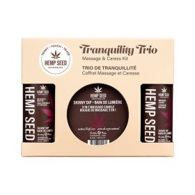 Earthly Body Hemp Seed Massage in a Box Gift Set Skinny Dip