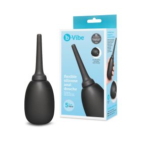 b Vibe Flexible Silicone Anal Douche Black