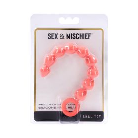 Sportsheets Sex & Mischief Peaches ''n CreaMe Silicone Anal Beads