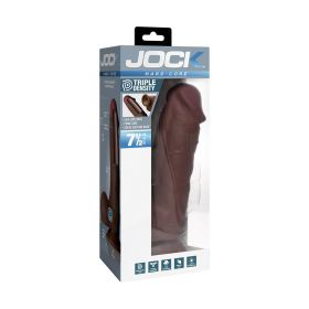 JOCK HarD Core 7.5 in. Triple Density Dildo with Balls Dark