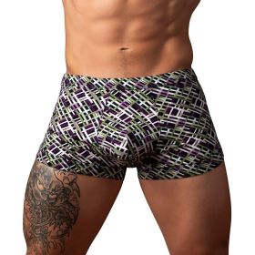 Male Power Gridlock''d Short with Strap Print M
