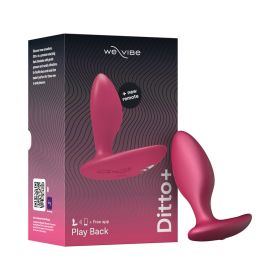 We Vibe Ditto+ Rechargeable Remote Control Vibrating Anal Plug Cosmic Pink