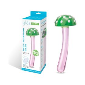 Glas Magic Mushroom Dildo 7.5 in. Glass Dildo