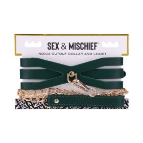Sportsheets Sex & Mischief Indica Cutout Collar and Leash
