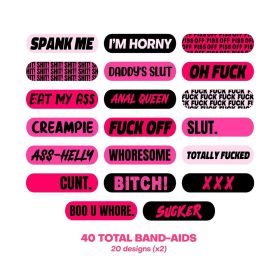 Ouchie Stix by Neva Nude Naughty Naughty XXX BandagesÂ 40 Pack