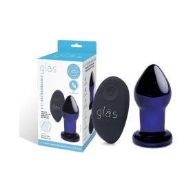 Glas 3.5 in. Rechargeable Remote Controlled Vibrating Butt Plug