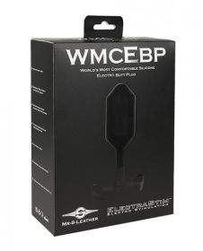 Electrastim X Mr. S Leather - World's Most Comfortable Silicone Electro Butt Plug - Black