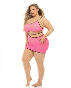 Dream Of Me Crotchless Garter Thong Black M/l