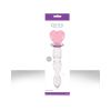 Crystal Heart Of Glass Wand and Vase - Pink