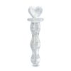 Firefly Glass Heart A Glow - Clear