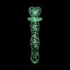 Firefly Glass Heart A Glow - Clear