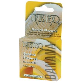 Trustex Flavored Condoms (Option: (Banana/ 3 Pack))