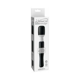 Mini Wanachi Waterproof Massager Flexible Silicone Wand Vibrator (Option: Black)