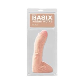 Basix Rubber Works Fat Boy 10 in. Dildo With Balls (Option: Beige)