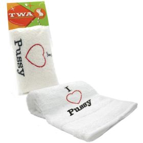Towels With Attitude (Option: I Heart Pussy)