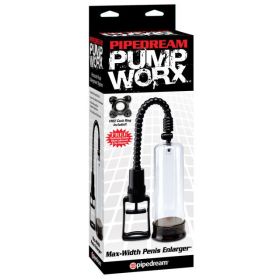 Pump Worx Max (Option: Width Penis Enlarger Pump Clear/Black)