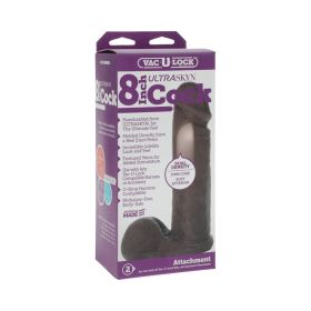 Vac U Lock  8 Inch ULTRASKYN Cock (Option: Black)