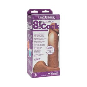 Vac U Lock  8 Inch ULTRASKYN Cock (Option: Brown)