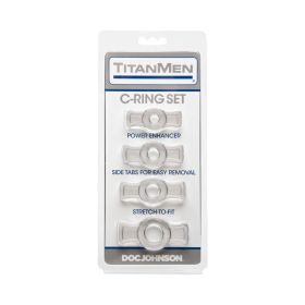 TitanMen   Cock Ring Set (Option: Clear)