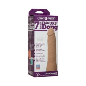 Vac U Lock 7 Inch Thin Dong (Option: ULTRASKYN Brown)