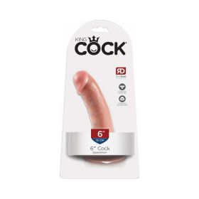 King Cock 6 in. Cock Realistic Dildo With Suction Cup (Option: Beige)