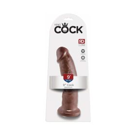 King Cock 9 in. Cock Realistic Dildo With Suction Cup (Option: Brown)
