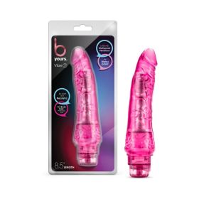 B Yours Vibe 7 Realistic 8.75 in. Vibrating Dildo (Option: Pink)