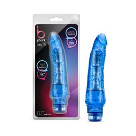 B Yours Vibe 7 Realistic 8.75 in. Vibrating Dildo (Option: Blue)