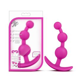 Luxe Be Me 3 Silicone Anal Beads Plug (Option: Pink)