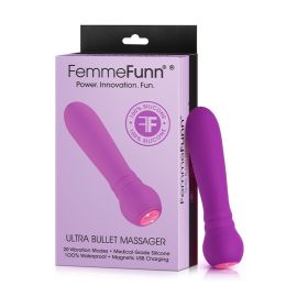 FemmeFunn Ultra Bullet Massager Rechargeable Silicone Vibrator (Option: Purple)