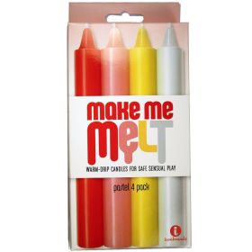 The 9''s  Make Me Melt Sensual Warm (Option: Drip Candles  4 Pack  Pastel)