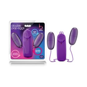 B Yours Double Pop Eggs Remote Controlled Dual Bullet Vibrator (Option: Plum)