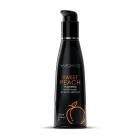 Wicked Aqua Sweet Peach Water Based Lubricant (Option: 4 oz.)