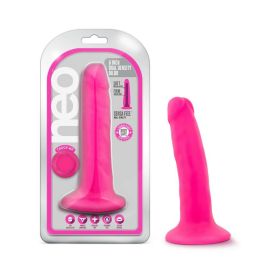 Neo 6 in. Dual Density Dildo Neon (Option: Pink)